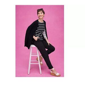 Isaac Mizrahi Live! Regular Button Front Texture Cardigan Pitch Black M A679523